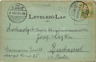 1904 Veszprém, látkép. Krausz Á. Fia kiadása (EK)