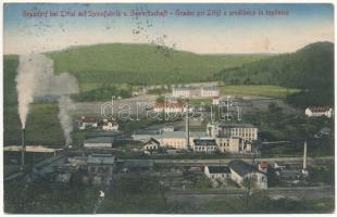 Gradec, Grazdorf (Litija); Spinnfabrik und Gewerkschaft / predilnico in topilnico / spinning factory, mill, trade union (EK)