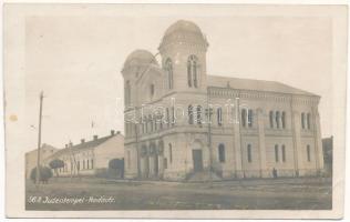 Radauti, Radóc, Radautz (Bukovina, Bucovina, Bukowina); Judentempel / zsinagóga / synagogue. photo (non PC) (vágott / cut)