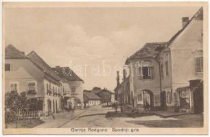 1934 Gornja Radgona, Oberradkersburg, Felsőregede; Spodnji griz, Mesnica / street, butcher shop (fl)