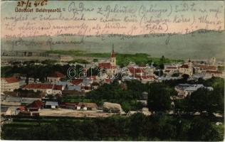 1916 Belényes, Beius; látkép. Wagner Villi kiadása / general view (EK)