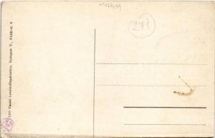 Segesvár, Schässburg, Sighisoara; Piac tér, városi vasútvonal építése. Vasúti levelezőlapárusítás 12...