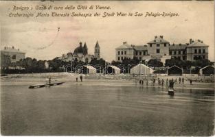 Rovinj, Rovigno; Casa di cura della Citta di Vienna, Erzherzogin Maria Theresia Seehospiz der Stadt Wien in San Pelagio / spa (fl)