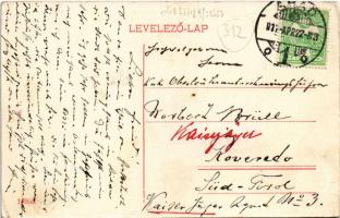 Arad, Andrássy tér, Aradi Központi Takarékpénztár, Reinhart üzlete / square, savings bank, shops (EK...