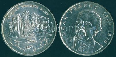 1993-94. 200Ft Ag "MNB" + "Deák" T:BU,2