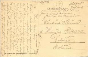 Temesvár, Timisoara; Andrássy út városligeti bejárattal. Polatsek kiadása / street, park entrance (E...