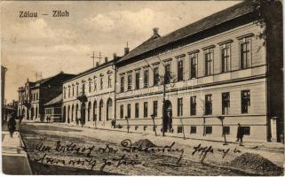 1921 Zilah, Zalau; Scoala civila pentru fete / Leányiskola. Seres kiadása / girls school (fl)