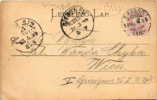 1899 (Vorläufer) Brassó, Kronstadt, Brasov; Wintercorso auf der Kornzeile / Búzasor télen, piac, Ser...