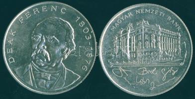 1993-94. 200Ft Ag "MNB" + "Deák" T:BU,2