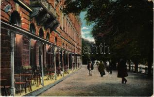 1916 Nagyszeben, Hermannstadt, Sibiu; Bretter-Promenade / Bretter sétány. G. A. Seraphin kiadása / street view (EK)