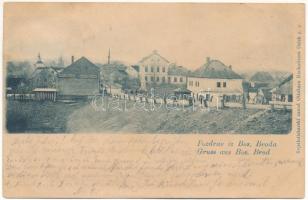 1900 Bosanski Brod, street view, monument, tobacco shop (fl)