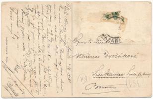 1917 Pazaric, general view with railway station, train (Rb)