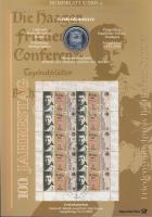 Németország 2005. 10€ Ag "Berta von Suttner" + 10€ Ag "1200 éves Magdeburg" nagyalakú emlékíveken egy-egy bélyeg-kisívvel, elsőnapi bélyegzőkkel, ismertetővel T:BU