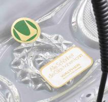 Walther vintage kristály pralinékínáló. Címkével jelzett, hibátlan, 23x124x15 cm