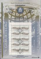 Németország 2006. 10€ Ag "Karl Friedrich Schinkel" + 10€ Ag "Labdarúgó VB - Németország" nagyalakú emlékíveken egy-egy bélyeg-kisívvel, elsőnapi bélyegzőkkel, ismertetővel T:BU