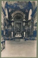 cca 1929 Eger album, 20 db beragasztott képeslappal, borítón ceruzás ajándékozási sorokkal 1929-ből,...