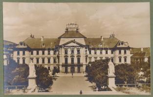 cca 1929 Eger album, 20 db beragasztott képeslappal, borítón ceruzás ajándékozási sorokkal 1929-ből,...