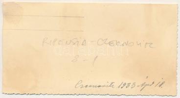 1933 Chernivtsi, Czernowitz, Cernauti, Csernyivci (Bukovina, Bukowina); RIPENSIA Temesvár - Czernowi...