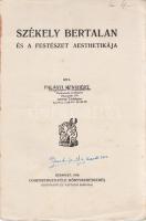 Palágyi Menyhért:
Székely Bertalan és a festészet aesthetikája.
Budapest, 1910. Eggenberger-féle k...
