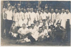 1921 Békéscsabai Törekvés SE, labdarúgók, focisták. Hátoldalon aláírtásokkal / Hungarian football team. photo