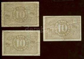 NSZK DN(1948) 10Pf (3x) főtípus T:III