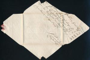 1823 Earlier cover used as an envelope with 24 kr postage due, red "ROSENAU" - Presbourg 1...