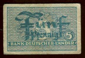 NSZK/Bank Deutscher Länder DN(1948) 5Pf jobbik variáns T:III