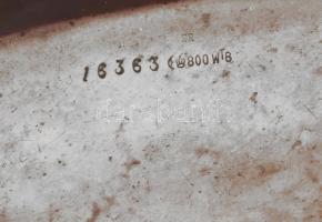 Ezüst(Ag) kínáló tál, jelzett, 16×11 cm, nettó: 81,4 g