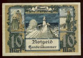 Német Önálló Területek/Memelgebiet 1922. 10M T:II