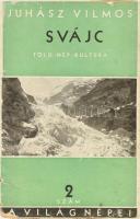 Juhász Vilmos: Svájc. A világ népei 2. sz. Bp., 1933, Pantheon (Globus-ny.), 71+(1) p.+ 1 (kihajtható, színes) t. Kiadói papírkötés, sérült, javított borítóval, helyenként kissé foltos lapokkal, tulajdonosi névbejegyzéssel.