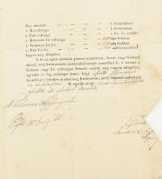 1815 Pest, Napoleon elleni háború miatt adakozásra felszólító levél Zsigrayné özvegy Sárközy Éva rés...