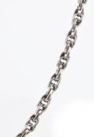 Ezüst (Ag) nyaklánc, jelzett, h: 48 cm, nettó: 9,1 g