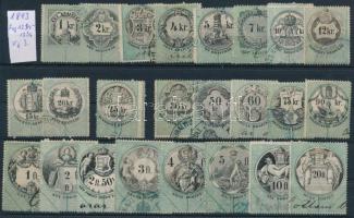 1873 24 db okmánybélyeg