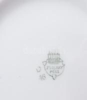 Zsolnay porcelán teás kanna, kézzel festett, jelzett minimális kopásokkal 17 cm