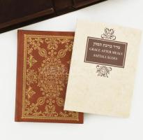 Asztali áldás. Grace after meals. Judaika imakönyv, Bp., 1991. Helikon. modern, Plüss kötés, plüss t...