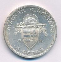 1938. 5P Ag "Szent István" T:AU,XF ph.
Adamo P8.1