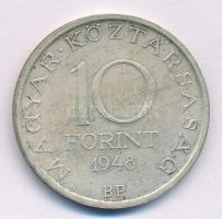 1948. 10Ft Ag "Széchenyi" T:XF patina 
Adamo EM2