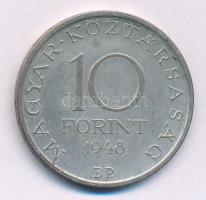 1948. 10Ft Ag "Széchenyi" T:F patina 
Adamo EM2