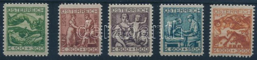 Ausztria 1924 Mi 442-446 (Mi EUR 90,-)