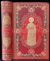 Montalembert, [Charles Forbes de]:  Sainte Élisabeth de Hongrie par le comte de Montalembert avec une Préface de Léon Gautier. Cinqui?me édition.  Tours, [1903]. Maison Alfred Mame et Fils (Imprimerie Mame). 1 t. (hártyapapírral védett színes kőnyomat) + 624 p. + XXVIII t. (oldalszámozáson belül hártyapapírral védett metszet).  Árpád-házi Szent Erzsébet életéről szóló monográfia, oldalszámozáson belül 28 táblával, további 88, rendkívül részletgazdag szövegközti metszettel, melyek az életét német földön töltő Szent Erzsébet legfontosabb tartózkodási helyeit, illetve kultuszának centrumait ábrázolják, így Marburg városát, Eisenachot és Wartburg várát és környékét jelenítik meg. A táblákon jól tanulmányozható a Szent-Erzsébet kultusz ikonográfiájának időbeli változása a XIII. századi kezdetektől a XIX. századig, eleinte olasz, majd túlnyomórészt német és belga mesterektől. Rajzolta Henri Toussaint, Bocourt, Dupuy, Édouard Garnier, Giacomelli, Fichot, Alexandre Hurel, Lavée, Pasquer, Pozier, Queyrox, Sellier.  Díszesen, dúsan aranyozott kiadói egészvászon kötésben, halványan foltos hátsó kötéstáblával, aranyozott lapszélekkel. Jó példány.