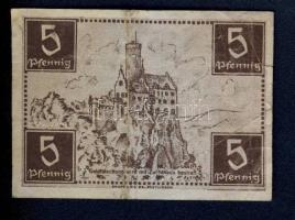 Németország/Szövetséges megszállás/Francia zóna/Württemberg-Hohenzollern Finanzministerium 1947. 5Pf...