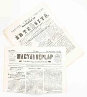 1817-1863 Régi újságok tételben: Oppositions-Blatt, Miskolczi értesítő, Miskolcz tudakozó-intézeti értesítő, Magyar Néplap Némelyik szignettával