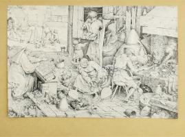 Pieter Bruegel festményeinek reprodukcióit tartalmazó kiadvány, német nyelvű bevezetővel