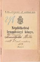 1895 Népfölkelési igazolvány, Szeged