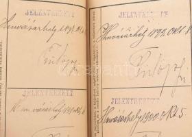 1895 Népfölkelési igazolvány, Szeged