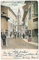 Gorizia, Görz, Gorica; Via del Duomo / street view, shop (EB)
