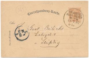 1892 (Vorläufer!!!) Wien, Vienna, Bécs; Internationale Musik- und Theater-Ausstellung Wien 1892. Ave...