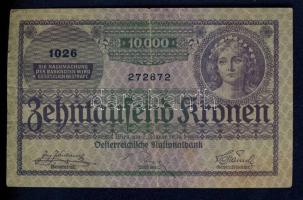 Ausztria 1924. 10.000Sch T:III+