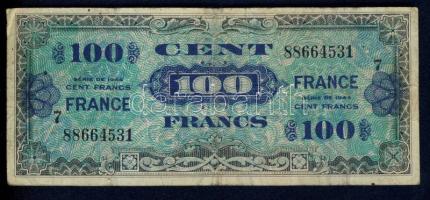 Franciaország/Szövetséges katonai kiadás 1944. 100Fr T:III