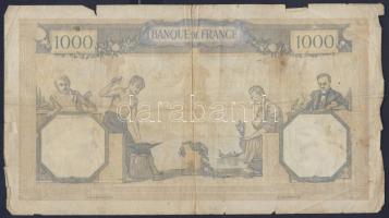 Franciaország 1938.6.9. 1000Fr T:III/IV+